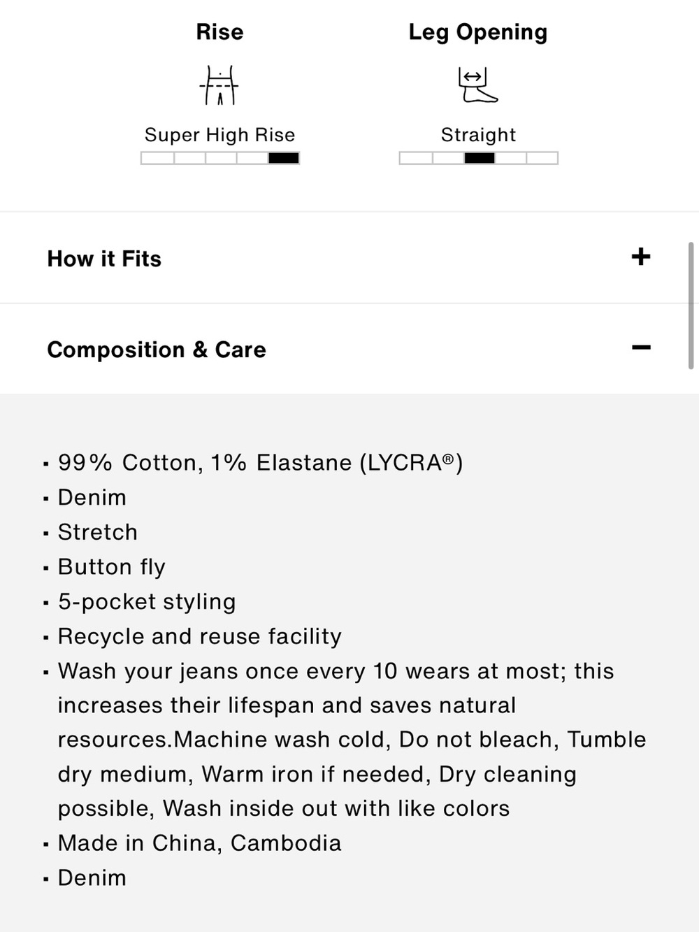 Levi’s Ribcage straight ankle jeans. 28 x 31. Light/medium wash. - Picture 7 of 12